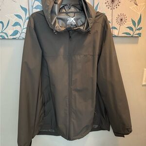 Men's Gray Lightweight Windbreaker Jacket Sz XXL